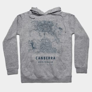 canberra simple map Hoodie